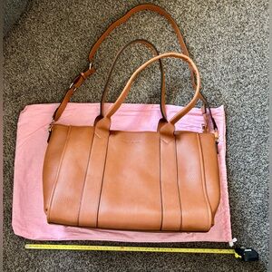 Poppy and Peonies Multitasker Tote in Cognac